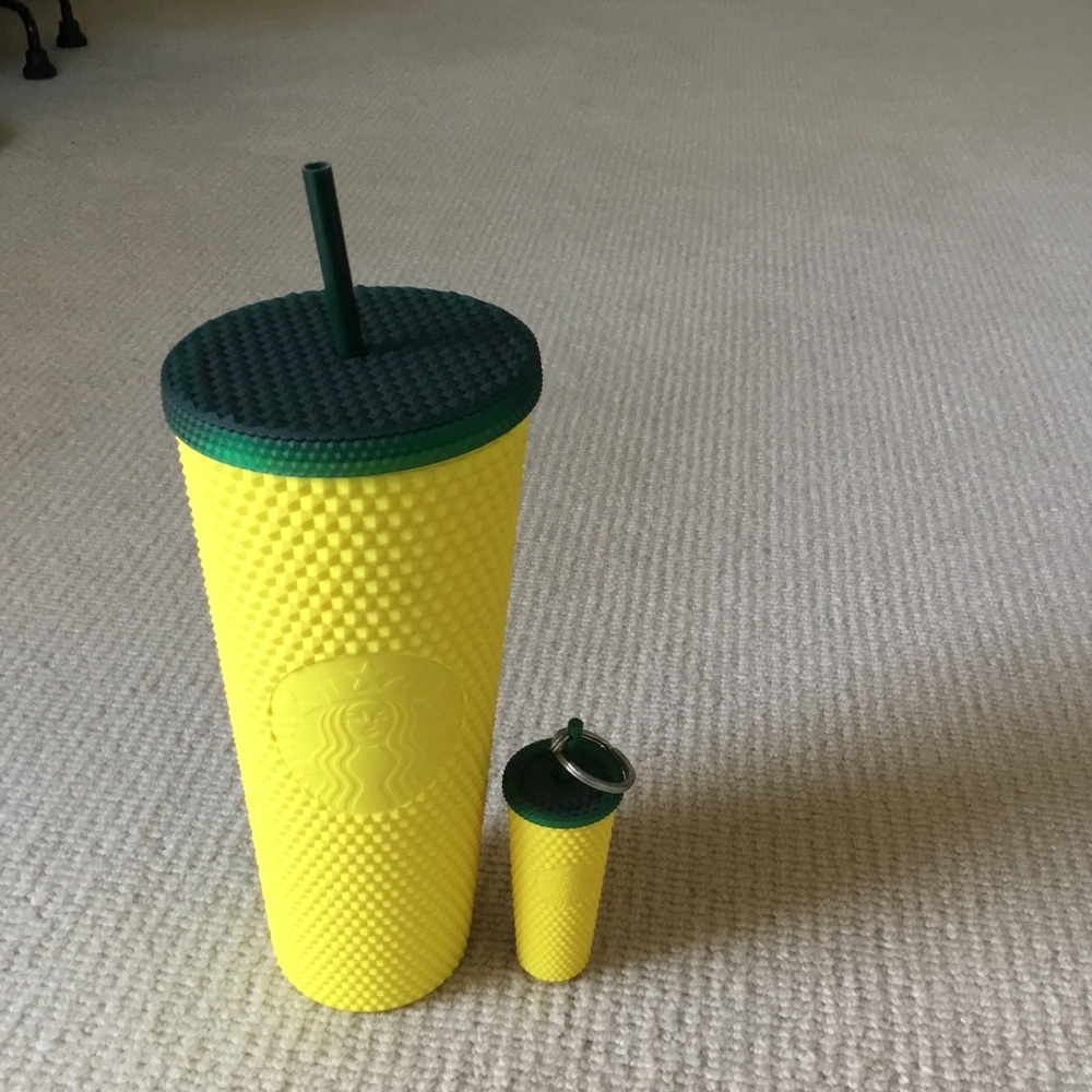 Starbucks Hawaii Pinaple Bling Tumbler and Keychains